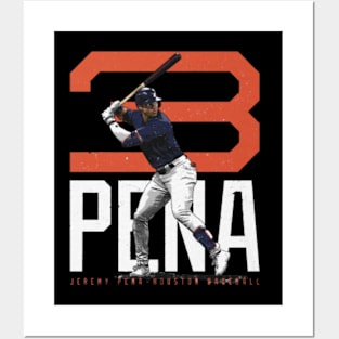 Jeremy Pena Houston Bold Number Posters and Art